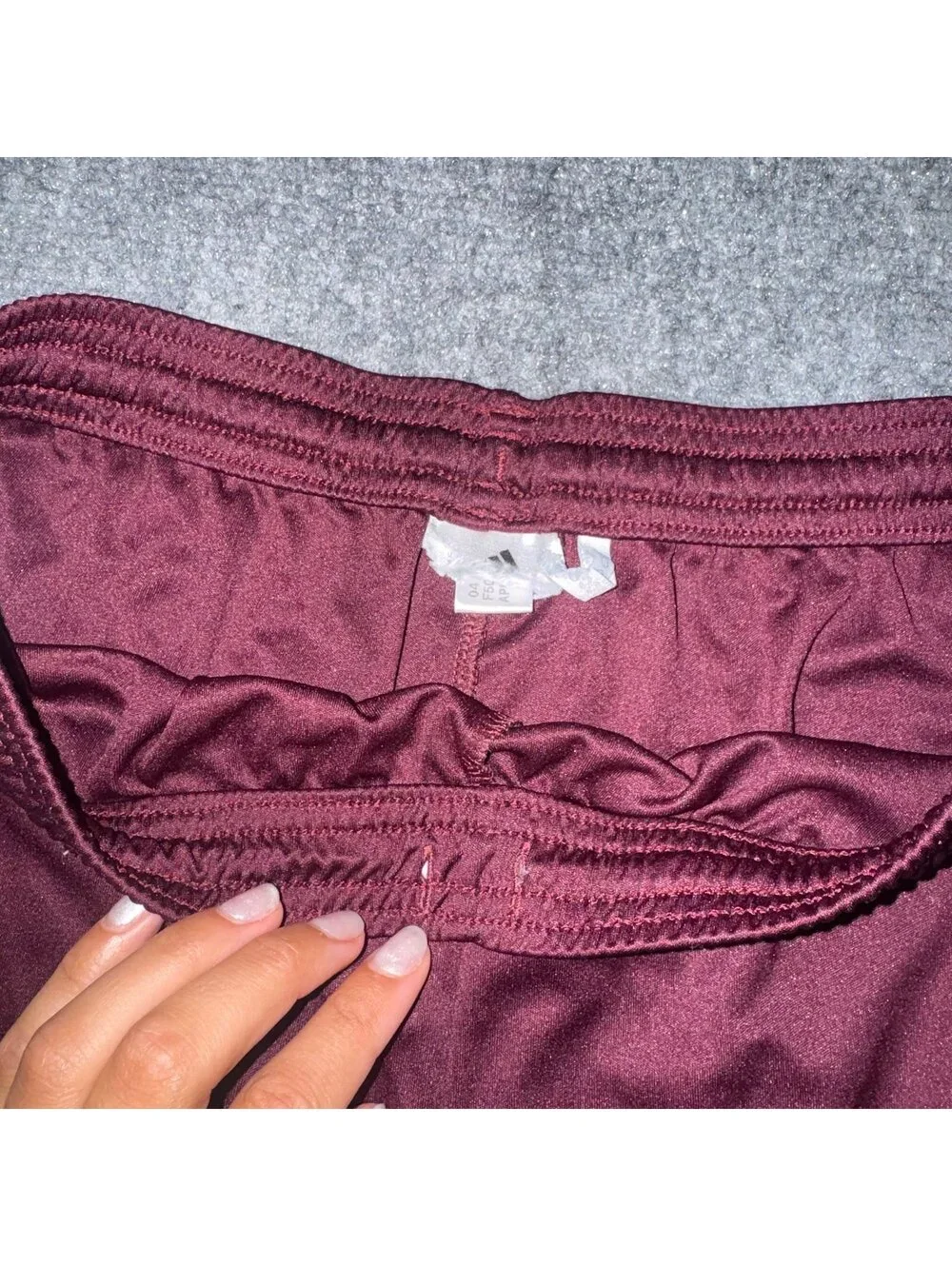 Adidas Burgundy Athletic Soccer Shorts Mens MD Vtg y2k 90s Rare